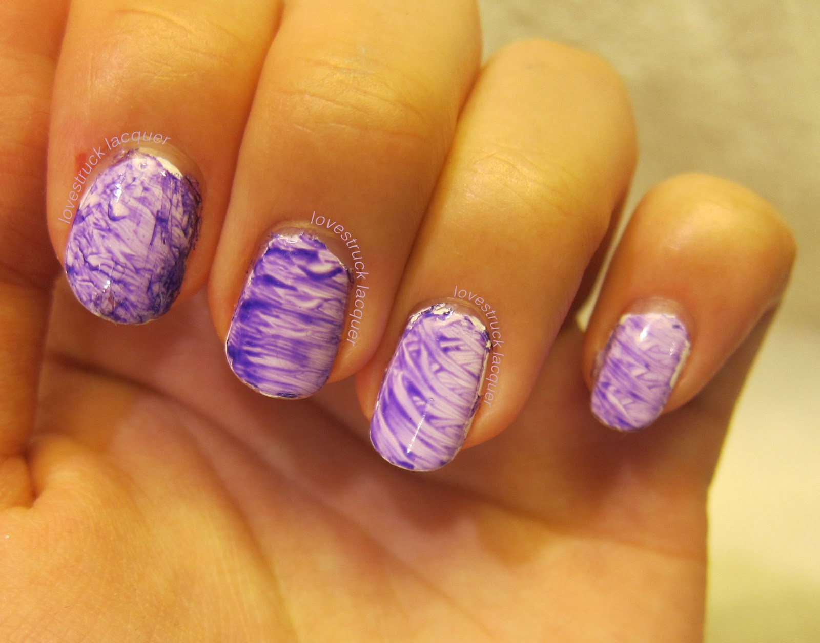 Lovestruck Lacquer Fan Brush Nail Art