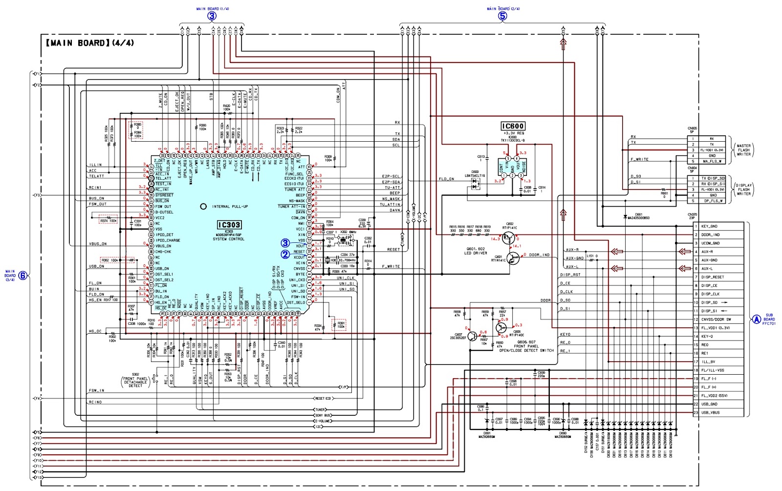 Electro help: CDX GT827UX Sony car radio Circuit diagram Wiring diagram