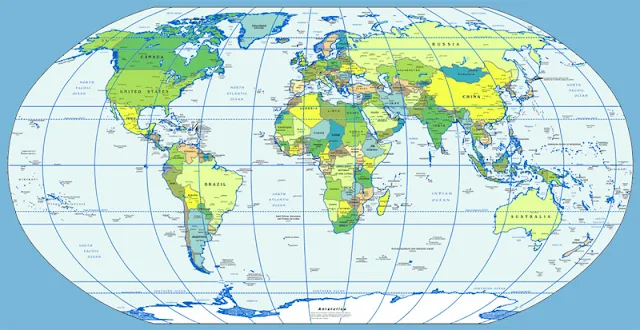 image: CIA Political Map of the World
