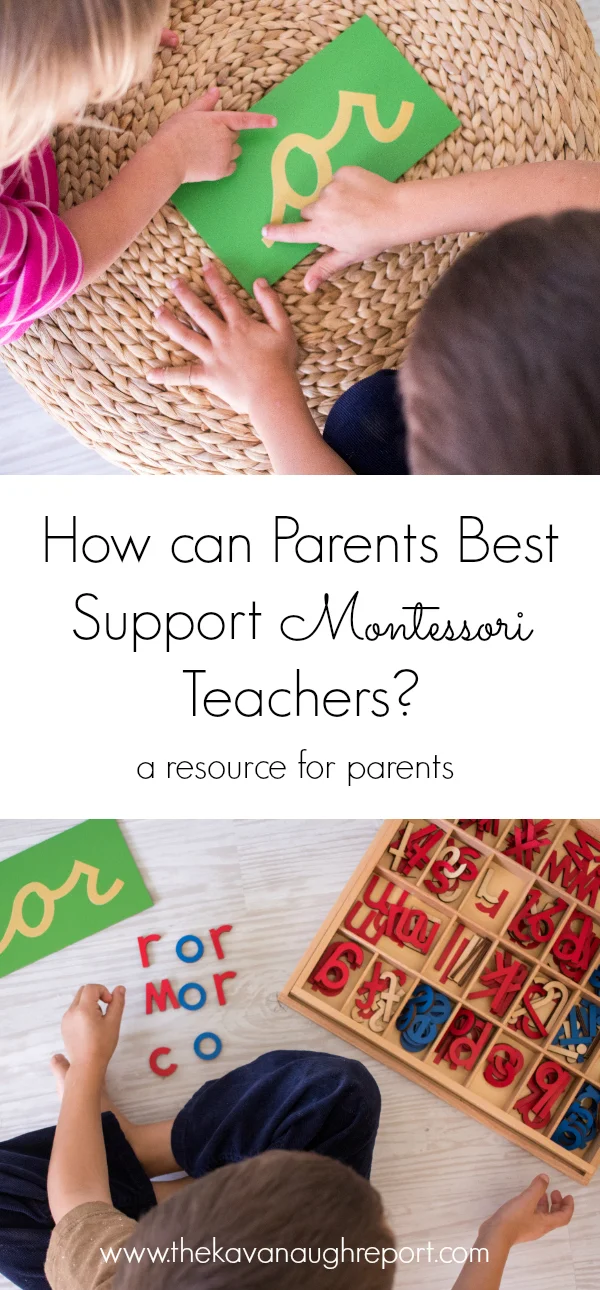 How can parents best support Montessori teachers? A resource for parents -- real Montessori teachers give their thoughts on how parents can support their work.