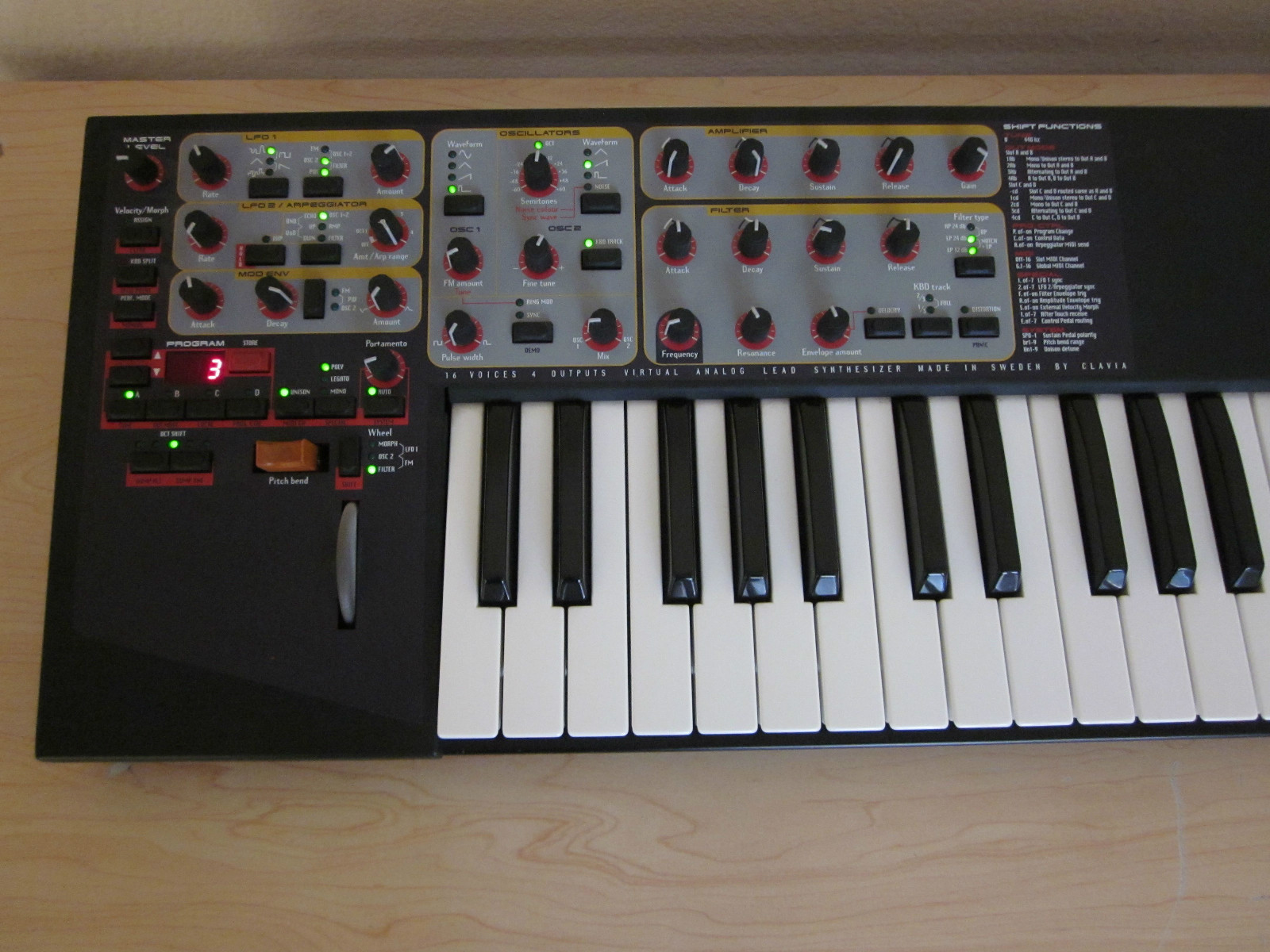 MATRIXSYNTH Custom Black Nord Lead 2 Keyboard Synthesizer