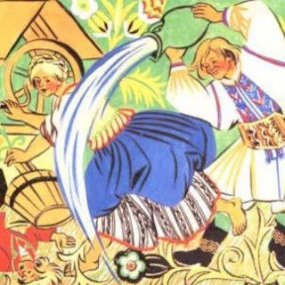 Illustration of Dyngus Day traditions.
