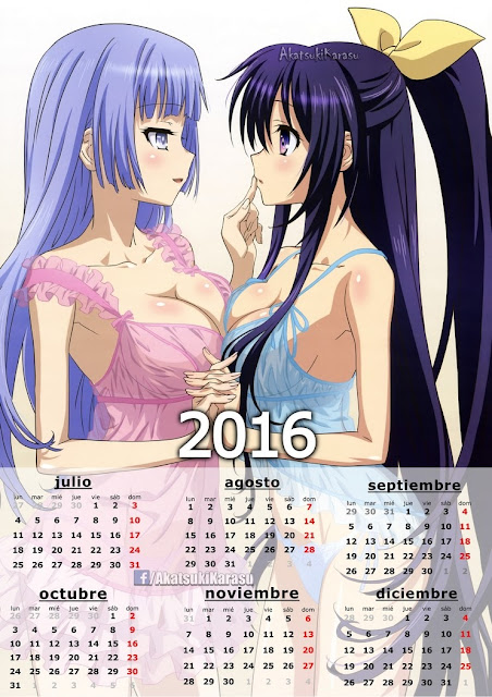 calendario 2016 anime date a live