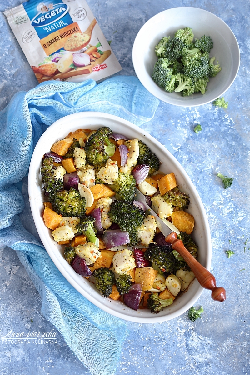 Kurczak z brokułami i batatami Wiem co jem