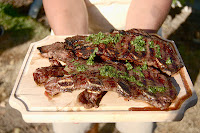 Grilled short Ribs with Parsley Sauce and Hearts of Palm Salad | Healthy Grilled Ribs Recipes