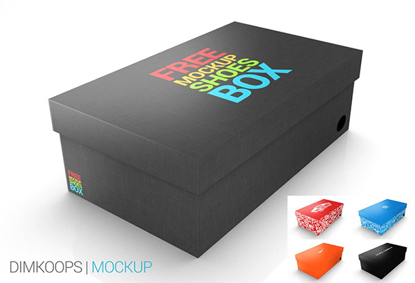 Download Packaging Mockup PSD Terbaru Gratis - Mockup Shoes BOX