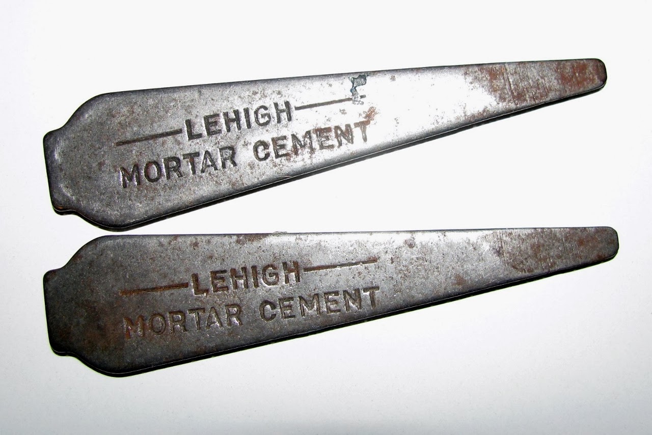 Mortar Line Pin Trowel and Masonry Tool Collector Resource : Collecting Mason's Line Pins