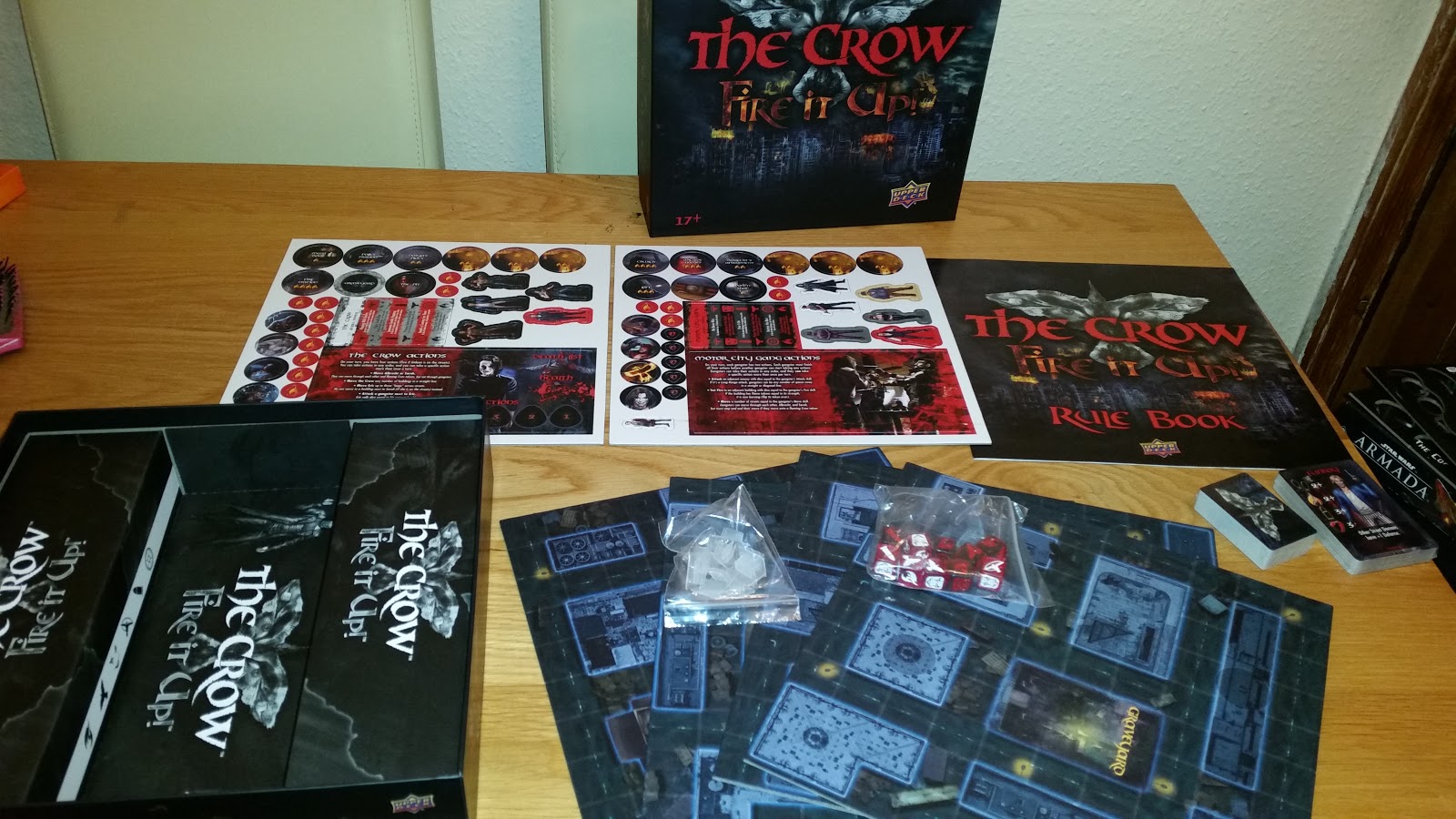 The Crow Fire it up board game unboxing and review from upper deck