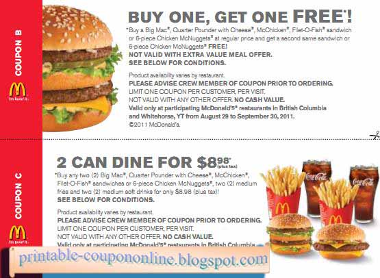 mcdonalds coupons november 2019