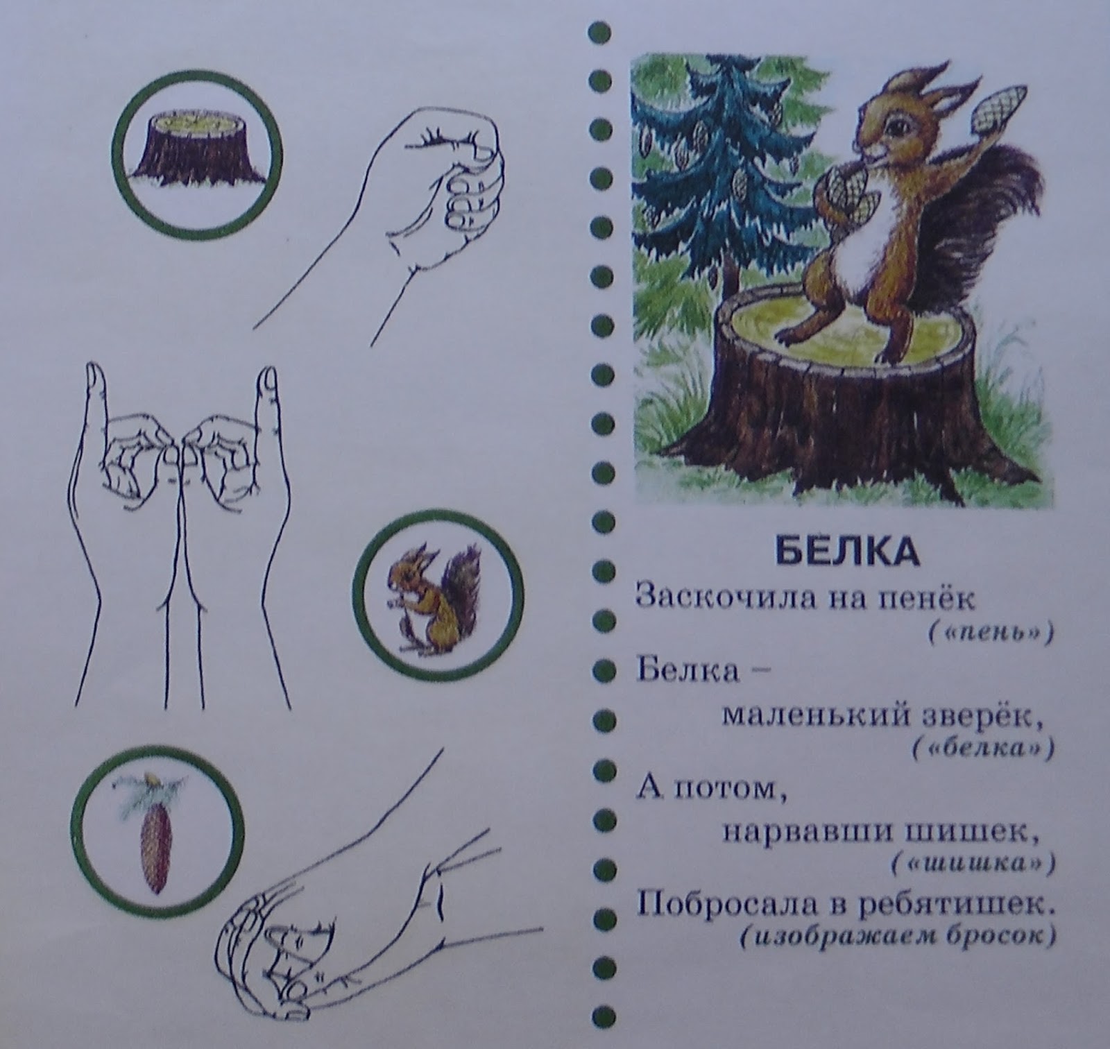 Есть в лесу из бревен дом пальчиковая гимнастика