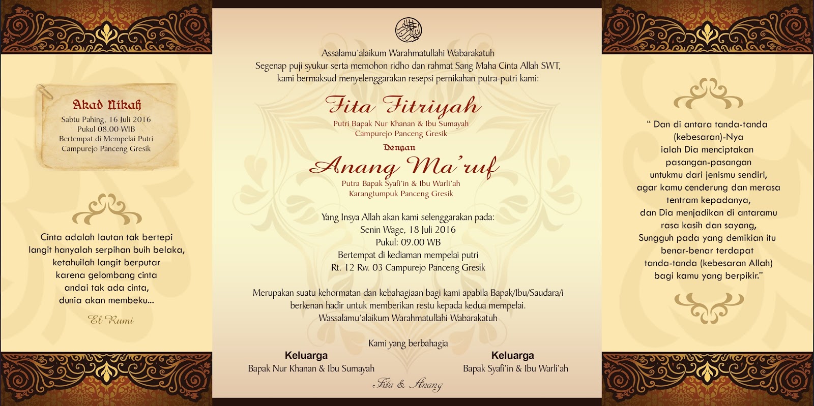 Nirwana Digital Print Undangan Full Colour Klasik Harga Murah