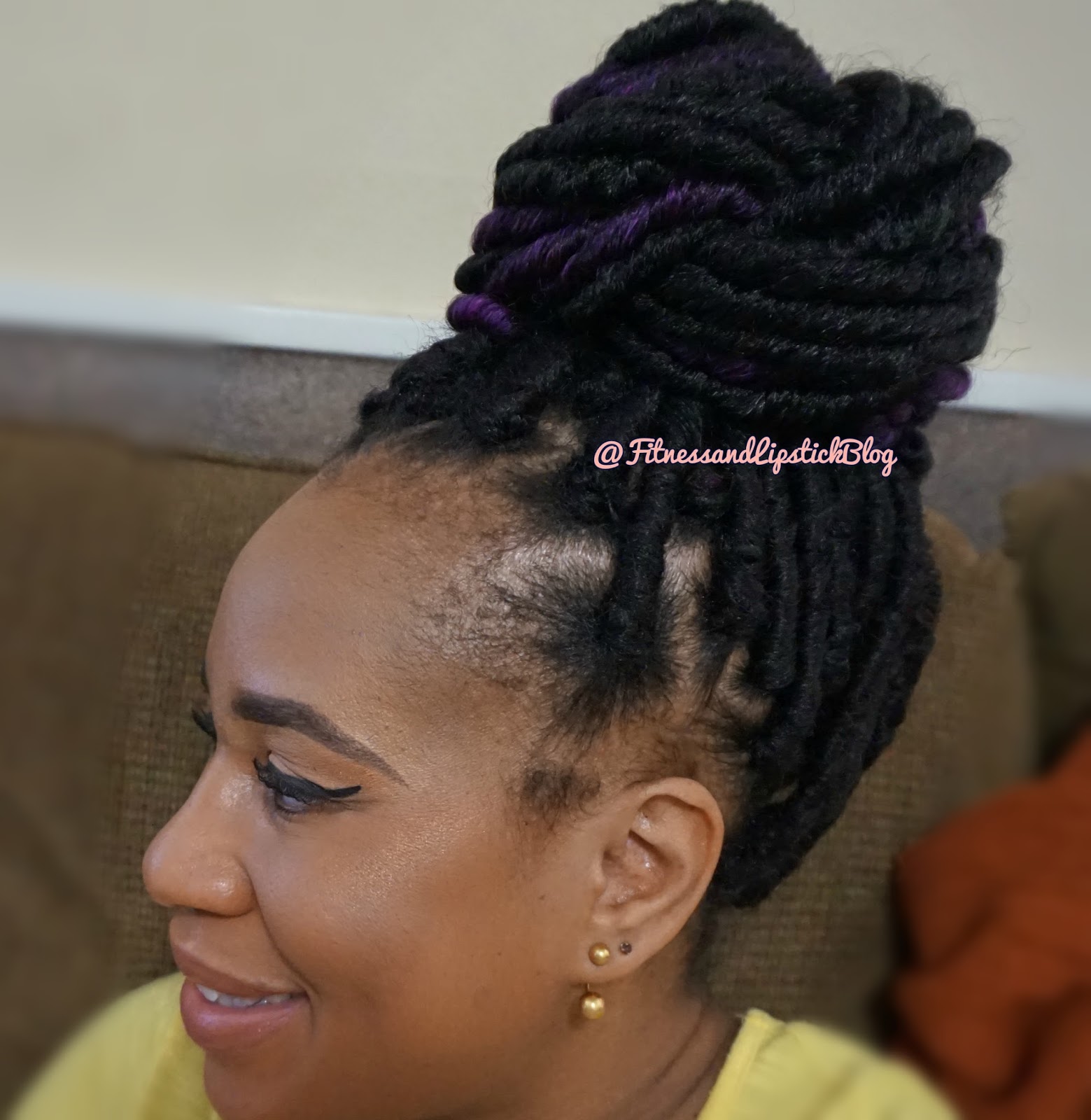 Fitness And Lipstick Crochet Faux Locs No Cornrows