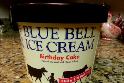 blue bell birthday cake ice cream half gallon