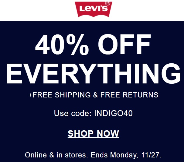 40% Off Levi's Promotion Code | Fashion Blog by Apparel Search