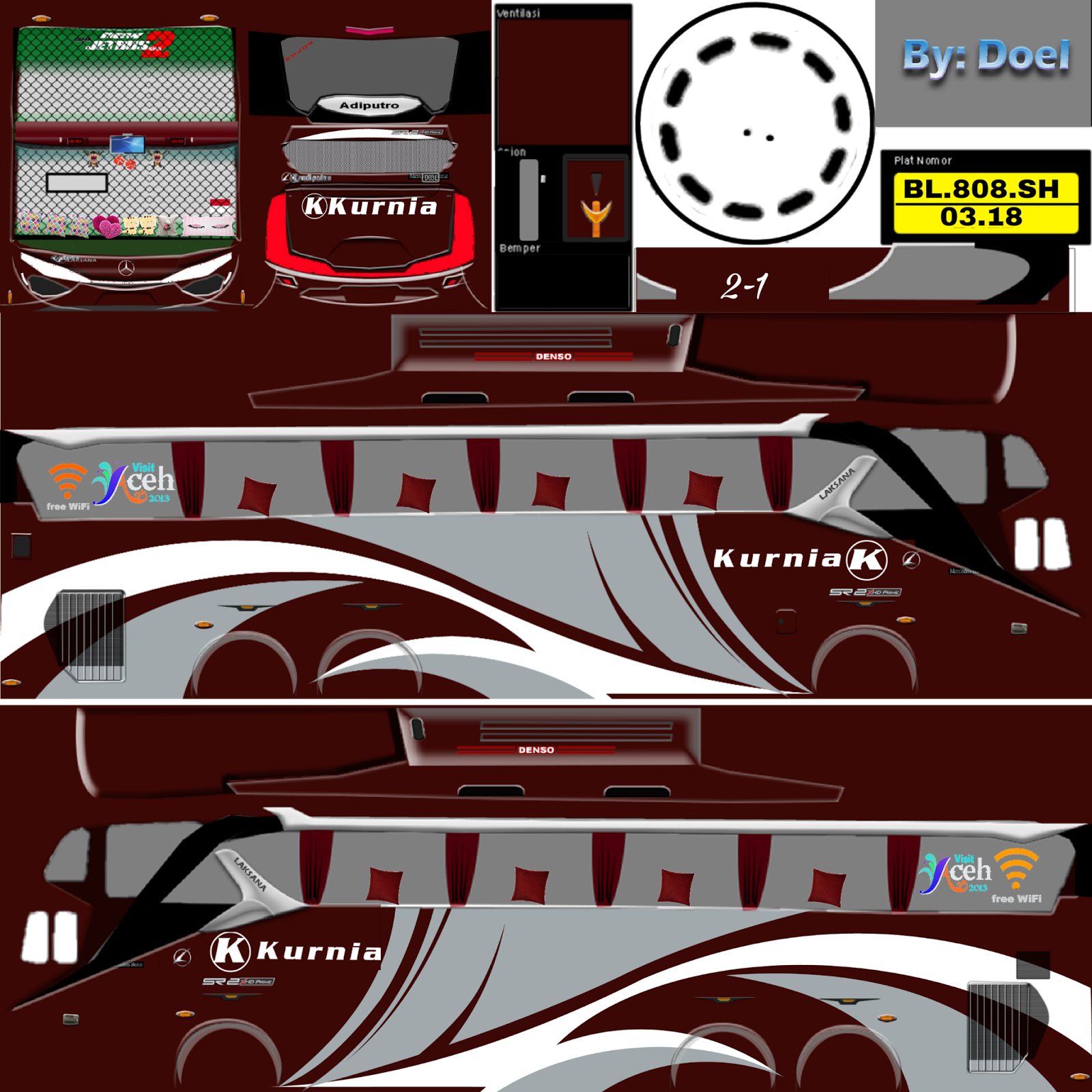 Kumpulan Livery Bus Simulator Indonesia V3 - GO UPGRADE