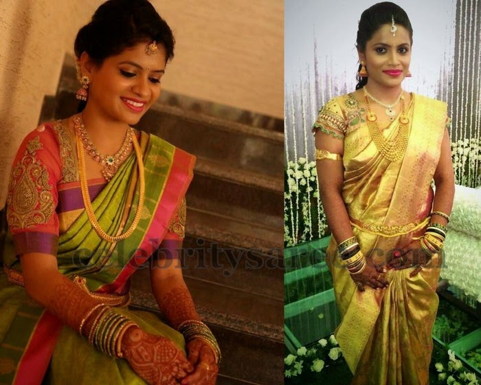 South Indian Real Life Brides - Saree Blouse Patterns