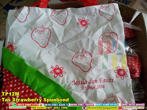 jual Tas Strawberry Spunbond