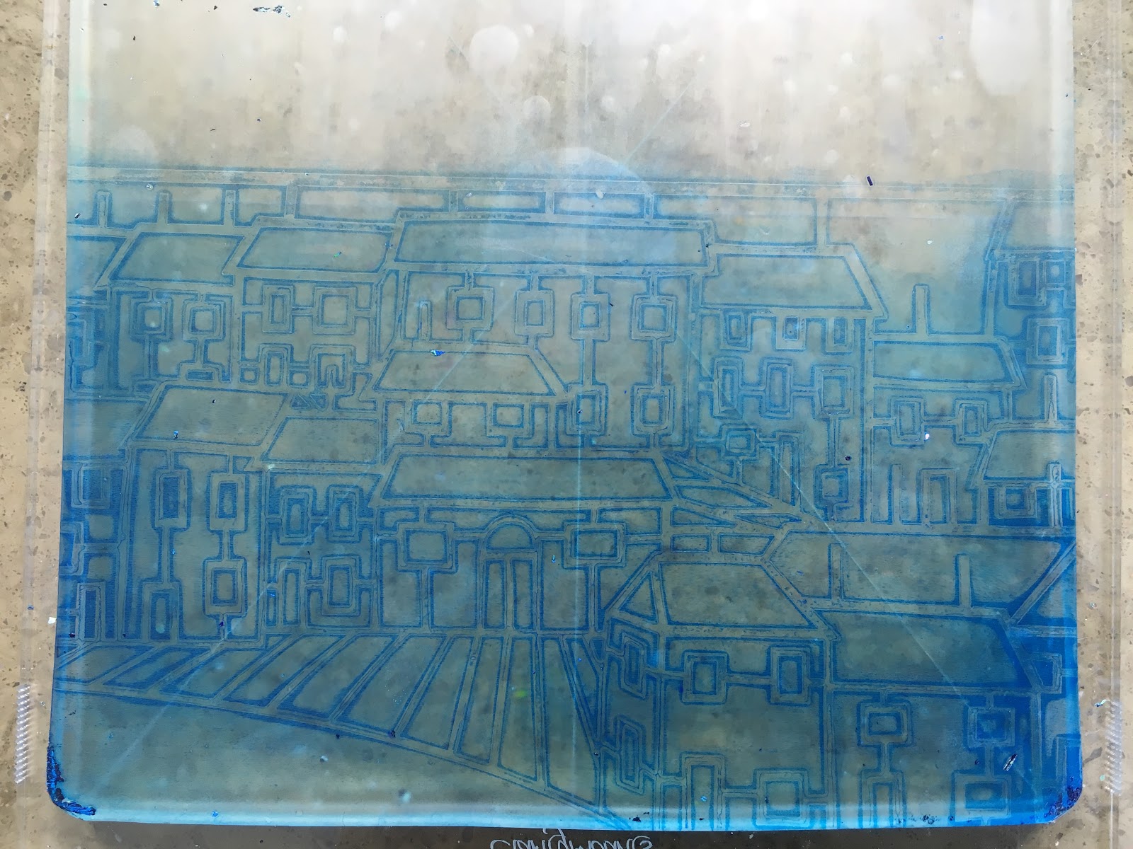 Barbara Gray's Blog. One Day at a Time. Acrylic Paint meets Parchment