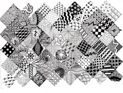 zentangle patterns landscape visual arts fun practicing asked students were
