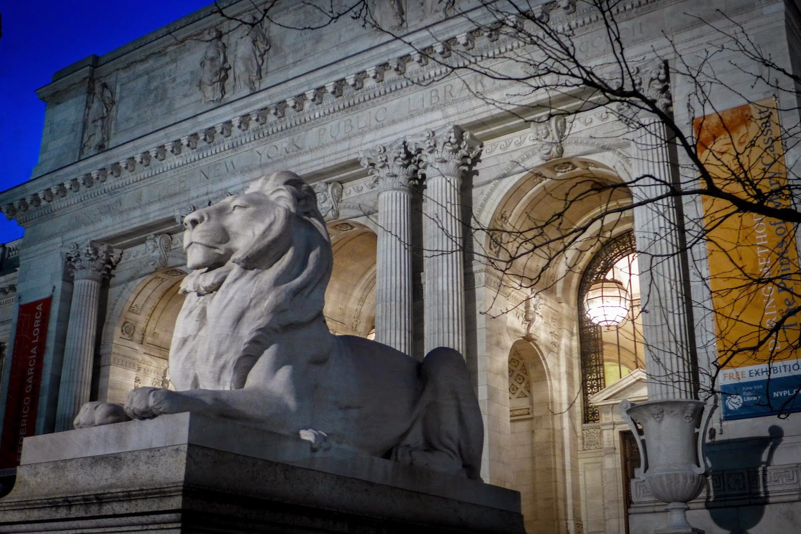 New York Public Library, stone lion