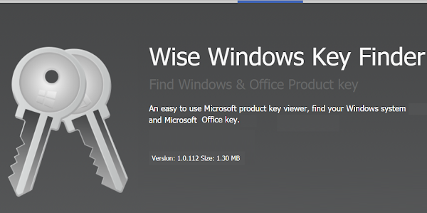 Wise Windows Key Finder 查看產品啟用序號