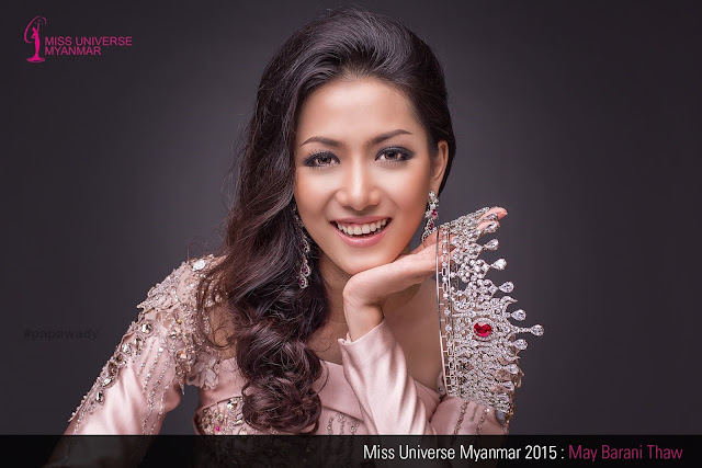 Miss Universe Myanmar 2015 May Barani Thaw In Beautiful Dress and Suim Suit Fashion