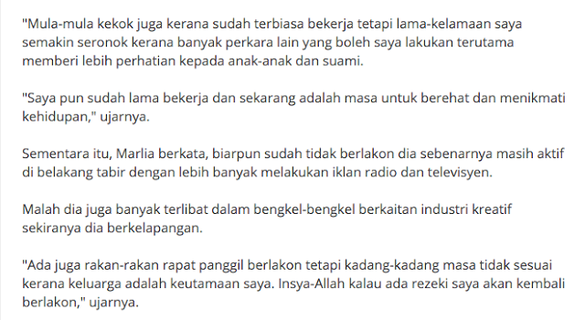 Saya Tidak Paksa Semuanya Berakhir Marlia Musa Selepas Melepaskan Segalanya Ini Kata Kata Marlia Musa Buat Orang Ramai Menangis Bawa Bersabar Kisah Best