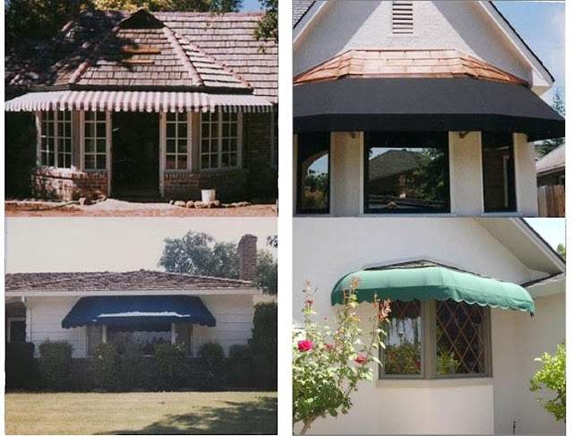 Kanopi kain sunbrella untuk rumah sederhana