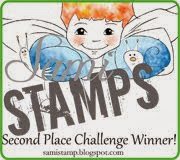 i made 2nd place at sami stamps