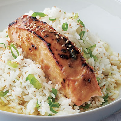 pressure cooker miso-honey salmon