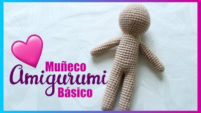 Patrón básico de muñeco amigurumi paso a paso en español