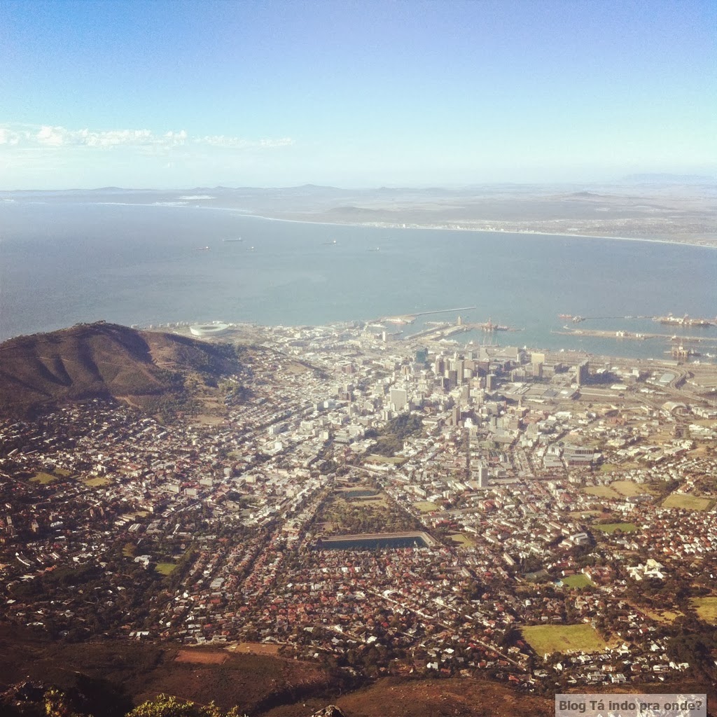 Cidado do Cabo vista da Table Mountain (ou Montanha da Mesa)