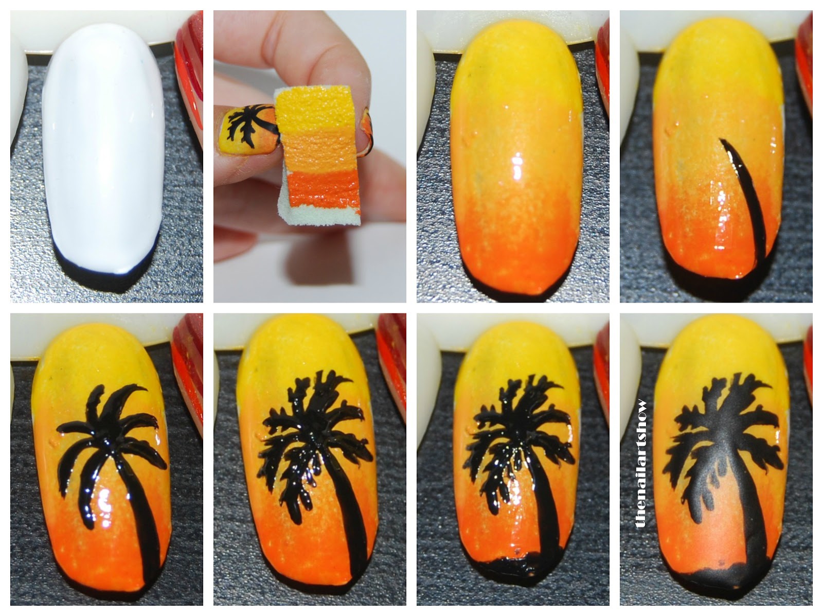 1. "Palm Tree Nail Art Tutorial with Christmas Decorations" - wide 9