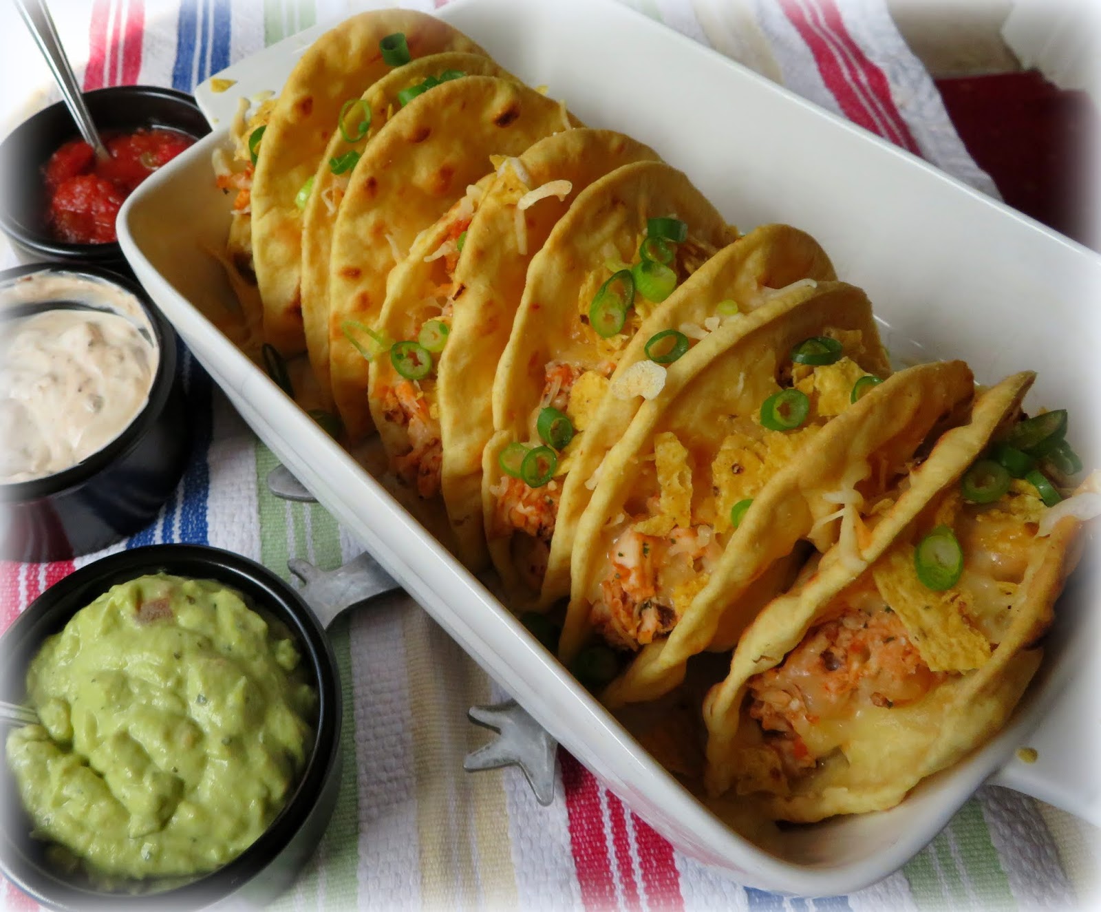 The English Kitchen Chipotle Lime Chicken Flatbread Tacos