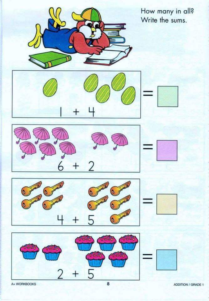 شيتات ماث math رائعة علم ابنك واسسه فى الرياضيات رياض الاطفال KG1 و KG2 ...