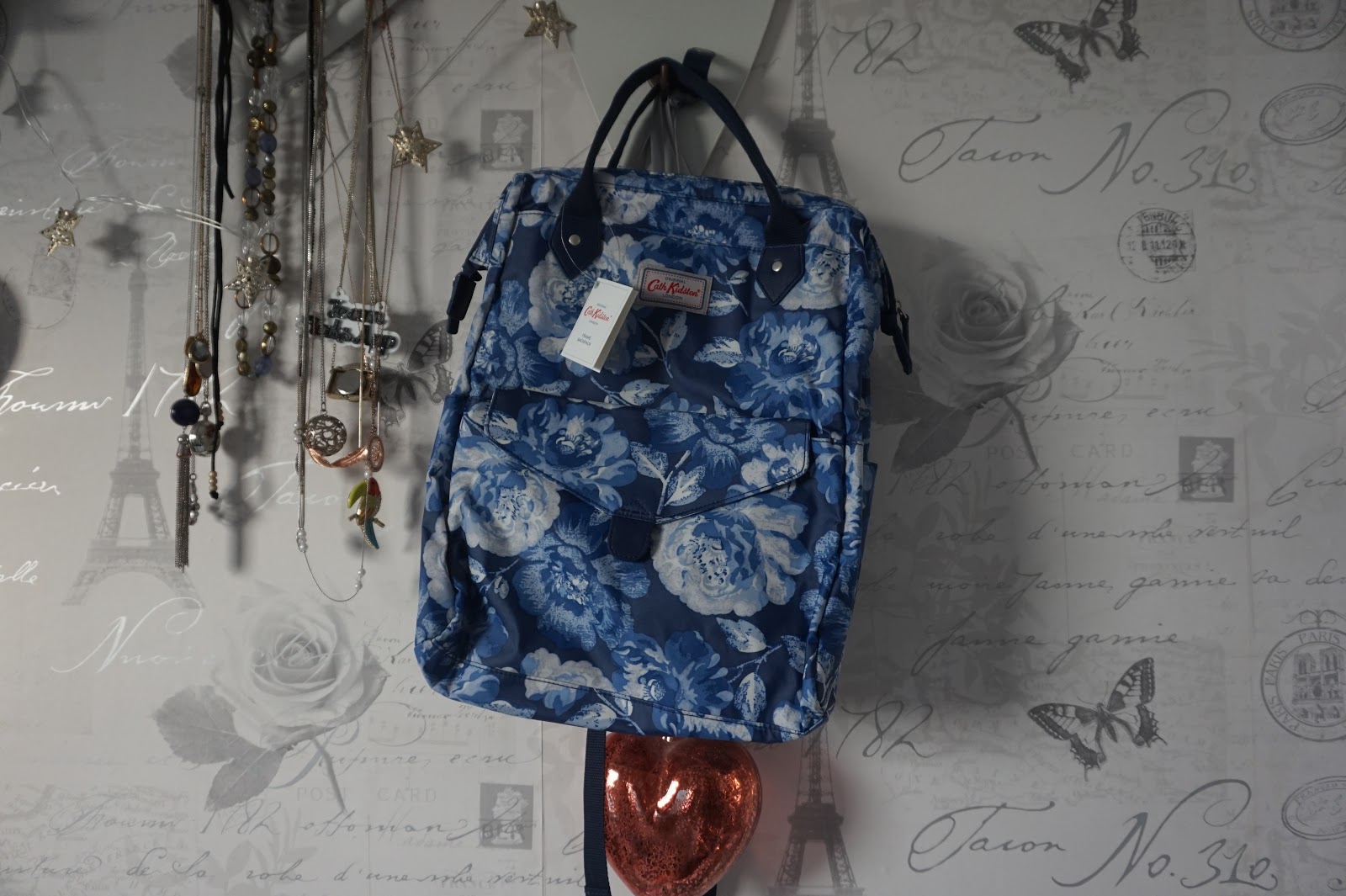 cath kidston peony blossom backpack