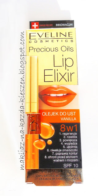 Eveline Lip Elixir - waniliowy olejek do ust - recenzja