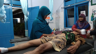 Belok Kurang Berhati-Hati, Pengendara Warga Megulunglor Tertabrak Dari Belakang