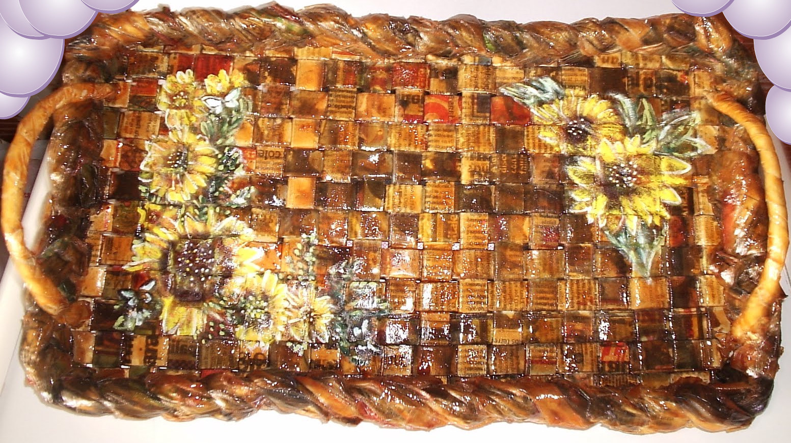 Roxy Manualidades: Bandeja y Frascos con Girasoles