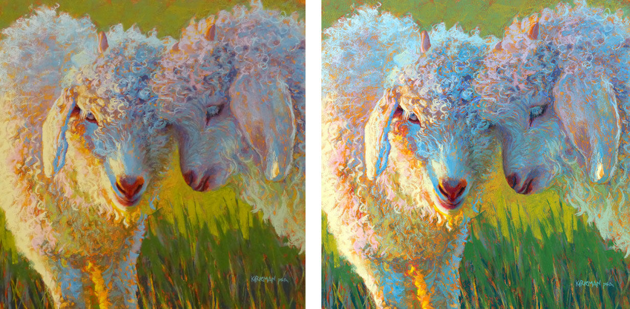 Rita Kirkman's Art Journal Scan Pastel Paintings for Better Prints