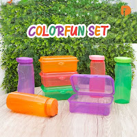 Dusdusan Colorfun Lunch Box and Bottle Set (Set of 2) ANDHIMIND