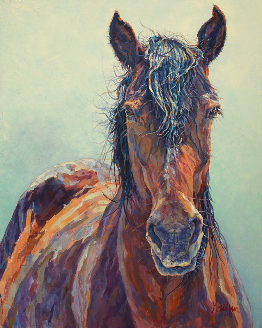 Daily Painters of Pennsylvania Equine Fine Art Oil Painting, Horse