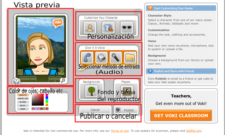 Programas y Demás: VOKI, Crea tu Propio Avatar Interactivo