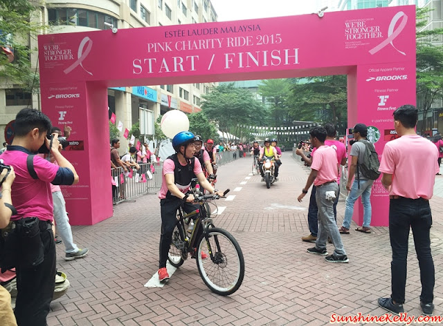Pink Charity Ride 2015, Breast Cancer Awareness, Estee Lauder Malaysia