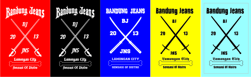 Stiker Bandung Jeans | ---- BALAI DESAiN - Jasa Grafis
