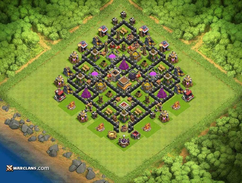 Coc best th8 base layout Coc best th8 base layout