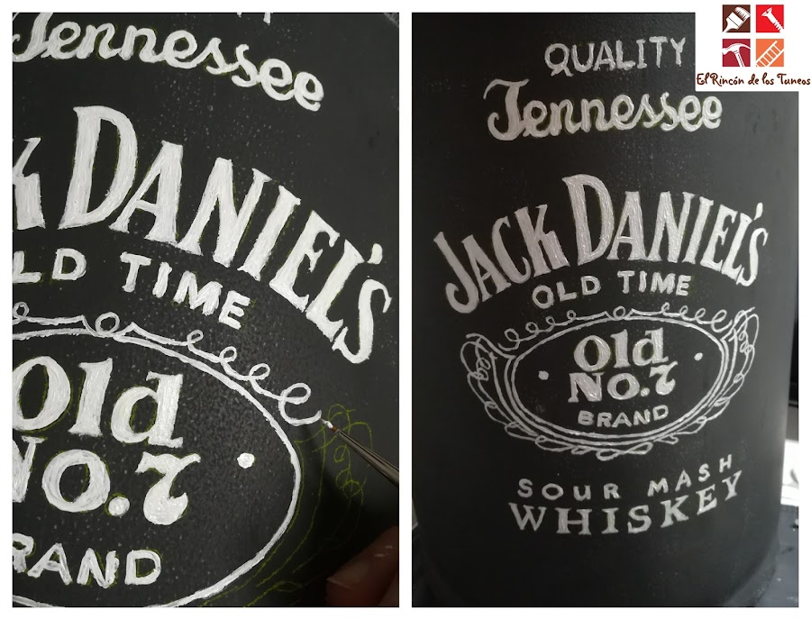 lechera pintada a mano