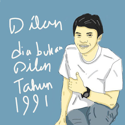 gambar dilan kartun