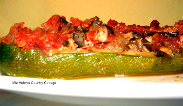 Whats For Dinner Next Week: Stuffed Zucchini at Miz Helen's Country Cottage