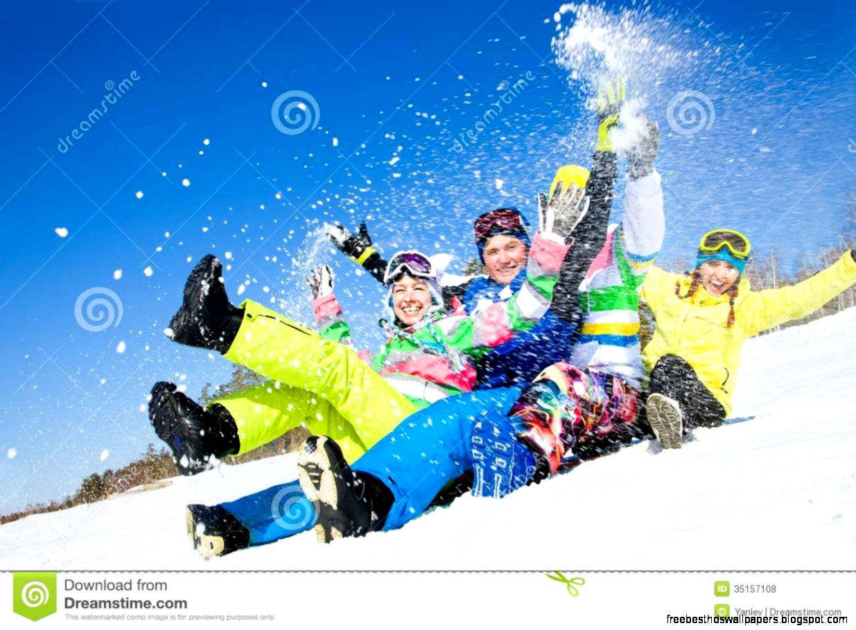 Fun Winter Holiday Royalty Free Stock Photos   Image 35157108